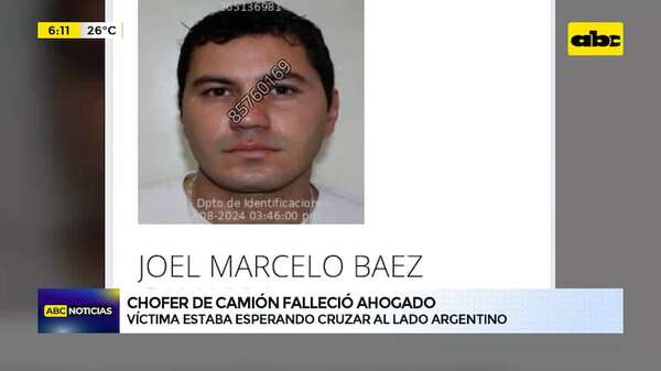 Video: Chofer de camión falleció ahogado en aguas del Río Paraguay - ABC Noticias - ABC Color