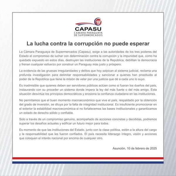 CAPASU cuestiona "gruesas irregularidades" que involucran al sistema judicial - ADN Digital