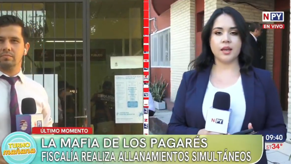 Mafia de los pagaré: Fiscalía allana cinco juzgados en busca de evidencias en Asunción