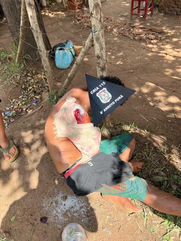 Tatu'i resulta herido en un ataque con arma blanca en Encarnación