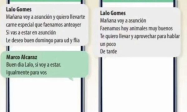 Por chorizos y cajas de carnes, fiscal cedía a los pedidos de “Lalo” Gomes