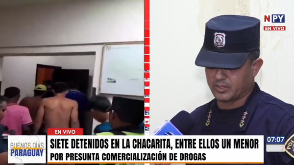 Un menor entre detenidos en operativo por microtráfico en la Chacarita