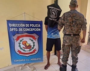 Aprehenden a un hombre por hurto y recuperan portón robado en Horqueta