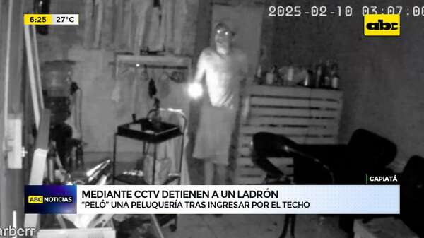 Video: Ladrón “Peló” una peluquería tras ingresar por el techo - ABC Noticias - ABC Color