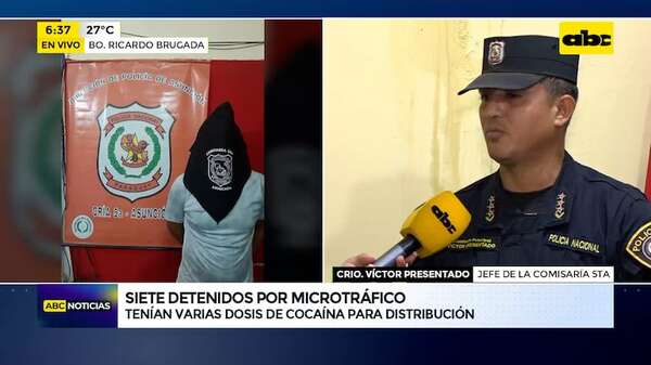 Video: Detienen a siete jóvenes por presunto microtráfico en la Chacarita - ABC Noticias - ABC Color
