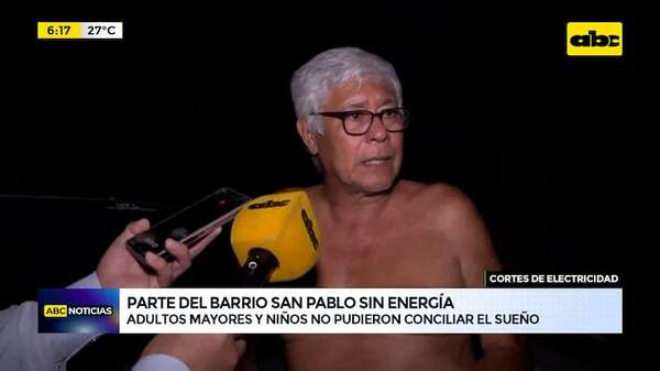 Siguen los cortes de la ANDE: zonas sin energía eléctrica en medio del intenso calor - ABC Noticias - ABC Color