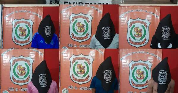 La Nación / Detienen a seis jóvenes y un menor con drogas en la Chacarita