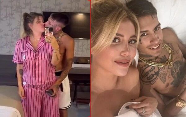 (VIDEO) ¡Wanda Nara mostró un video muy íntimo y caliente con L-Gante en una habitación de hotel!