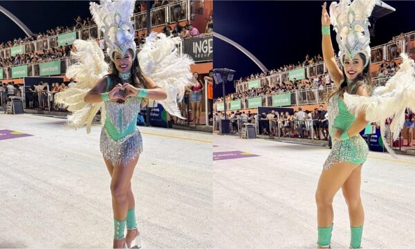 (GALERÍA) Larissa Riquelme apareció “muy tapada” en el carnaval encarnaceno?