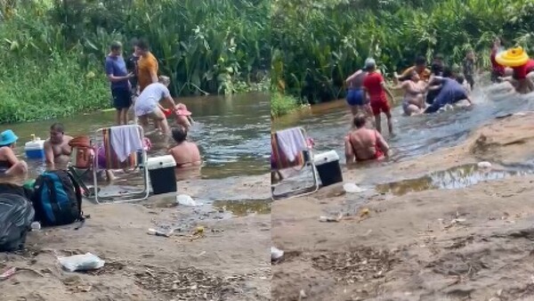 Doñas se agarraron de los pelos en un arroyito de Piribebuy