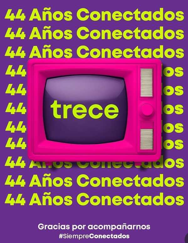 ¡TRECE celebra 44 años conectado a sus televidentes! - trece