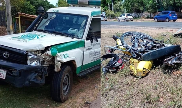 Un muerto tras choque entre ambulancia y dos motocicletas - Noticiero Paraguay