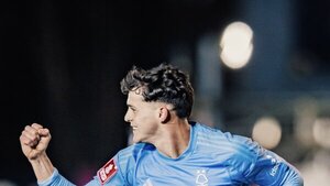 Ramón Sosa celebra en la FA Cup