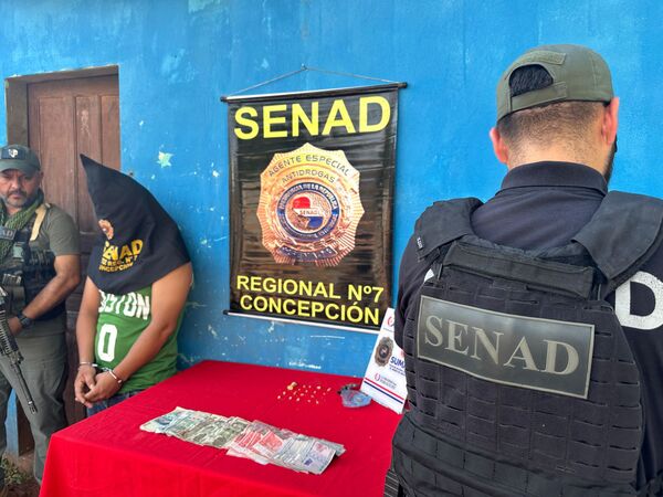 Cae foco de venta de crack en Yby Yaú, a metros de un polideportivo