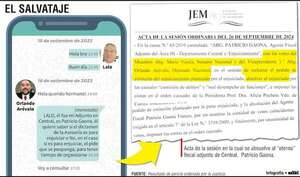 Chats revelan otro salvataje del JEM  a “eterno” fiscal  - Política - ABC Color