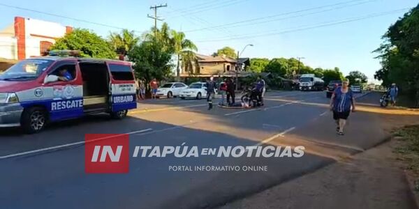 HERMANOS RESULTAN HERIDOS EN ACCIDENTE Y UN CONDUCTOR SE DIO A LA FUGA  - Itapúa Noticias