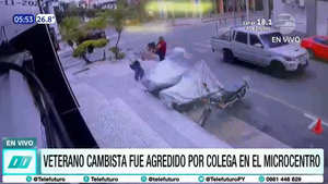 Cambista veterano fue agredido “a patadas” en el microcentro de Asunción