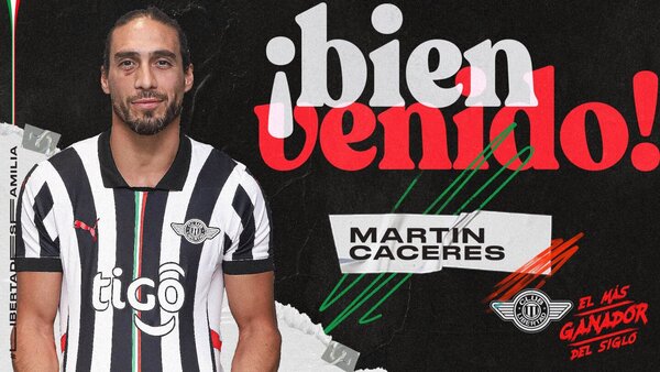 Libertad oficializa la contratación de Martín Cáceres