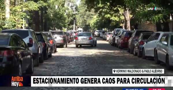 Diario HOY | Estacionamiento en “doble mano” genera problemas en zona de conocido paseo asunceno