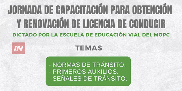 CAPACITACIÓN SOBRE LICENCIAS DE CONDUCIR EN CAMBYRETÁ: NORMAS, PRIMEROS AUXILIOS Y SEGURIDAD VIAL - Itapúa Noticias