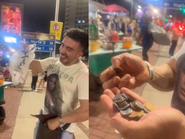 [VIDEO] ¡Es posible, Laurys! Cuarto día en Río y con su ami ya juntan monedas para poder comer un asadito, ndajeko