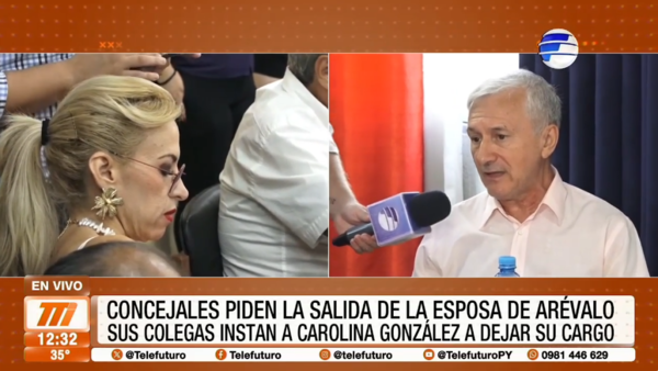 ¡Tensión en Lambaré! Concejales piden la salida de la esposa de Arévalo