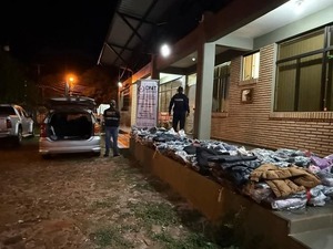 DNIT incauta cargamento de prendas de vestir de contrabando en Trinidad