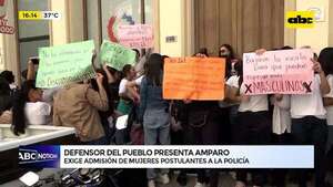 Video: presentan amparo para admitir a mujeres postulantes al Colegio de Policía - ABC Noticias - ABC Color