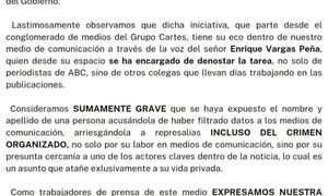 Fuertes críticas internas en ABC a Vargas Peña por revelar fuente de investigación