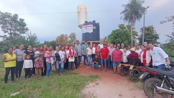 Yry Poty Peju de Yby Yaú celebra la inauguración de un nuevo tanque de agua tras 31 años de espera