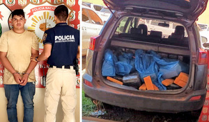 Capturan a narcotraficante con más de 273 kilos de marihuana en Hernandarias - La Clave