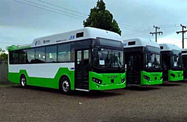 Primeros ómnibus eléctricos llegan a Hernandarias | DIARIO PRIMERA PLANA