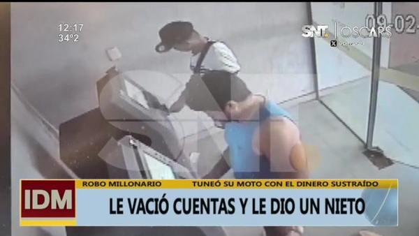 Joven roba tarjeta de su suegra y saca G. 39 millones del cajero - SNT