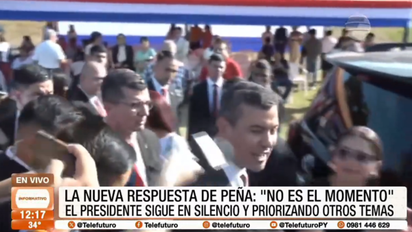 Peña sigue evitando hablar de chats filtrados: "No es el momento chicos"