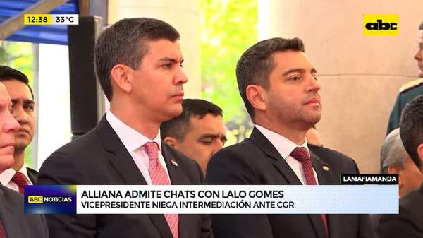 Video: Alliana admite chats con Lalo Gomes, pero niega que haya intermediado a su favor ante la Contraloría - ABC Noticias - ABC Color