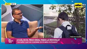 Vuelta al cole: recomendaciones para evitar lesiones por el peso de las mochilas - Ensiestados - ABC Color
