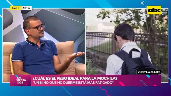 Vuelta al cole: recomendaciones para evitar lesiones por el peso de las mochilas - Ensiestados - ABC Color