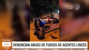 Denuncian abuso de fuerza de agentes Linces en Loma Pytã