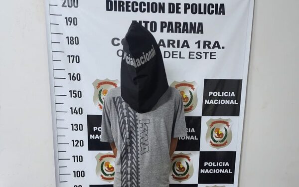 Asaltante con dos órdenes de captura cae en barrio San Agustín de CDE