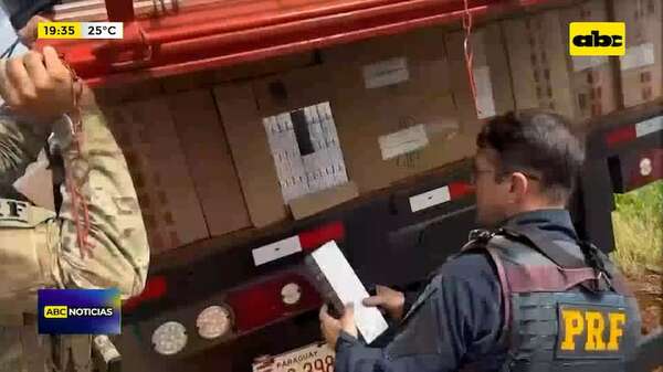 Incautan en Brasil cigarrillos de contrabando producidos por Tabacalera del Este - ABC TV - ABC Color