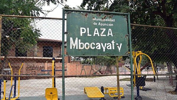 Plazas de Asunción no tienen agua y vecinos colaboran para el cuidado