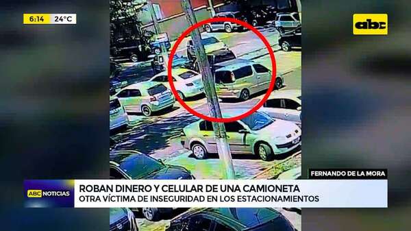 Inseguridad en estacionamientos: delincuentes serían los mismos que actuaron días atrás en Capiatá - ABC Noticias - ABC Color