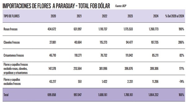Importaciones de flores a Paraguay crecen un 166% | Análisis Macro | 5Días