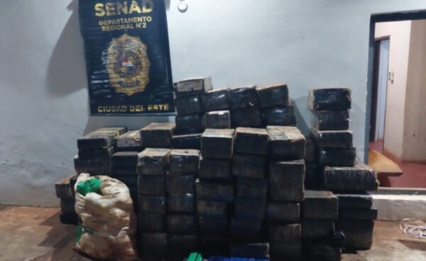 Incautan más de una tonelada de marihuana prensada