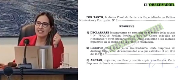 Jueza se declara incompetente en demanda a Froilán Peralta por reparación de daño