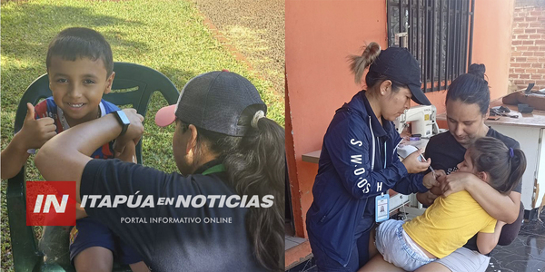 REFUERZAN INMUNIZACIÓN CON JORNADA DE VACUNACIÓN CASA POR CASA EN CAMBYRETÁ - Itapúa Noticias