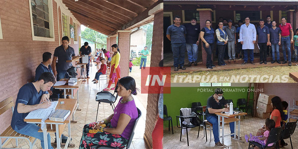 JORNADA DE SALUD BENEFICIA A LA COMUNIDAD INDÍGENA PYKASU YGUA CON MÁS DE 130 ATENCIONES - Itapúa Noticias