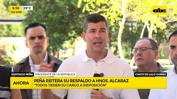 Por fin habló Peña: esto dijo sobre los chats que involucran a dos de sus ministros - ABC Noticias - ABC Color