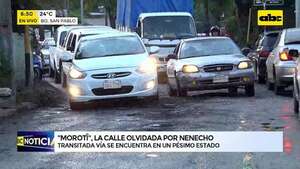 Barrio San Pablo: automovilistas circulan entre profundos y peligrosos baches - ABC Noticias - ABC Color