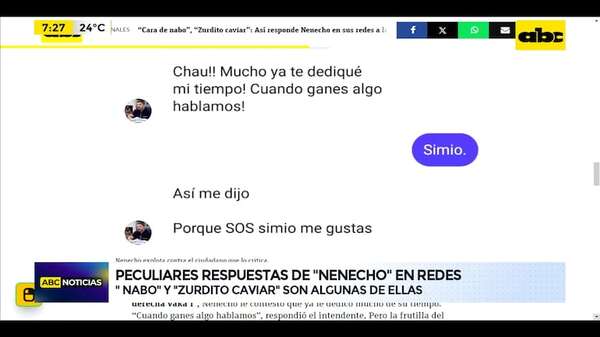 “Creativo” para responder en redes: así se descarga Nenecho contra sus críticos - ABC Noticias - ABC Color